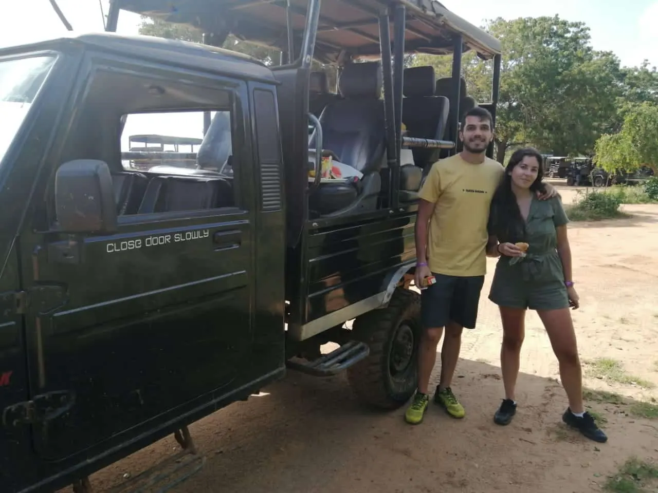 Guests in one of our safari jeeps in Yala National Park
